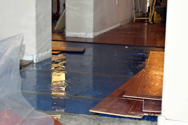 Professional Burst Pipe Cleanup technician working in McLoud, OK